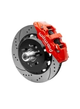Wilwood AERO6 Big Brake Front Brake Kit - Drilled & Slotted Rotor - Red - Chevy 1955-1957                                     - 140-15558-DR - Image 2