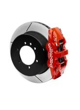 Wilwood AERO4 Big Brake Truck Rear Brake Kit - Slotted Rotor - Red - Nissan Patrol Y61 1997-2018                                     - 140-15597-R - Image 2