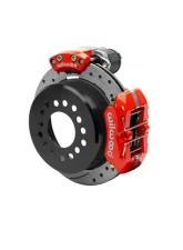 Wilwood Forged Dynapro Low-Profile Rear Electronic Parking Brake Kit - Drilled & Slotted Rotor - Red                                     - 140-15842-DR - Image 2