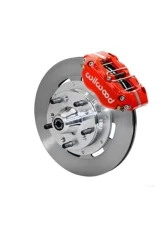 Wilwood Dynapro Radial Big Brake Front Brake Kit (Hub) - Plain Rotor - Red                                     - 140-15909-R - Image 2