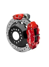 Wilwood Forged Narrow Superlite 4R Big Brake Rear Electronic Parking Brake Kit - Drilled & Slotted Rotor - Red                                     - 140-16155-DR - Image 2