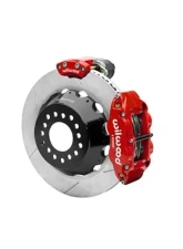 Wilwood Forged Dynalite Rear Electronic Parking Brake Kit - Plain Rotor - Red                                     - 140-16156-R - Image 2