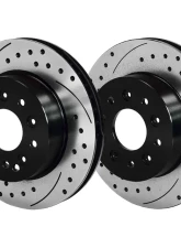 Wilwood 1Pc Rotors Rotor Kit Front | Rear-Drilled Chevrolet Corvette C2 | C3 1965-1982                                     - 140-11727-D - Image 2