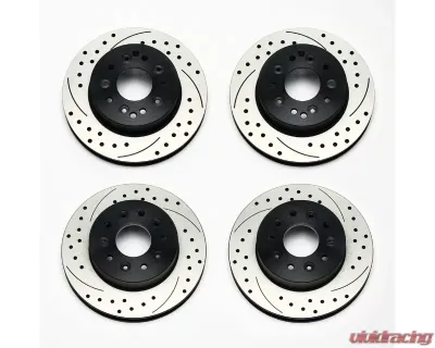 Wilwood 1Pc Rotors Rotor Kit Front | Rear-Drilled Chevrolet Corvette C2 | C3 1965-1982 - 140-11727-D