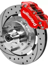 Wilwood WWE AFX 2nd Gen ProSpindle Narrow Dynapro Front Kit 11.75" Drilled Red                                     - 140-15981-DR - Image 2
