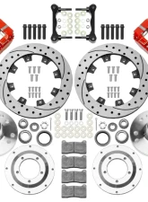 Wilwood WWE AFX 2nd Gen ProSpindle Narrow Dynapro Front Kit 11.75" Drilled Red                                     - 140-15981-DR - Image 2