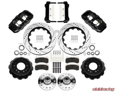 Wilwood WWE AFX 2nd Gen ProSpindle AERO6 Front Hub Kit 14.00 Drilled - 140-16197-D