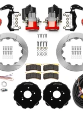 Wilwood Forged Narrow Superlite 4R Rear EPB Kit 12.88" Red Honda S2000 With Lines                                     - 140-16347-R - Image 2