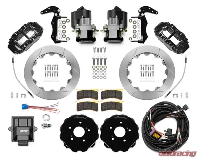 Wilwood Forged Narrow Superlite 4R Rear EPB Kit 12.88" Honda S2000 With Lines - 140-16347