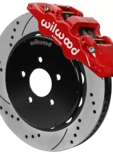 Wilwood AERO6 Front Hat Kit 14.00 Drilled Red Mustang 1994-2004 With Lines                                     - 140-16403-DR - Image 2