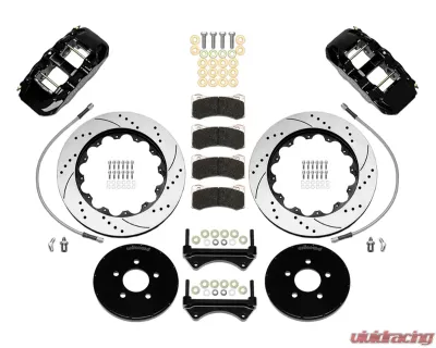 Wilwood AERO6 Front Hat Kit 14.00 Drilled Mustang 1994-2004 With Lines - 140-16403-D