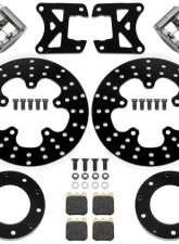 Wilwood Santuff Strut Spindle Mount Wheel DLS Floater Front Drag Kit Drilled                                     - 140-16559-D - Image 2