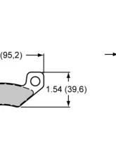 Wilwood SC1 | 2 | 3 Pad Set SM 6407 With Shim                                     - 150-7646K - Image 2