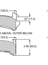 Wilwood GM Metric Pad Set BP-10 D154                                     - 150-8936K - Image 2