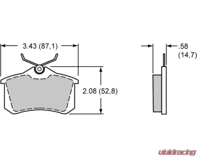 Wilwood CPB Pad Set BP-10 D340 - 150-9184K