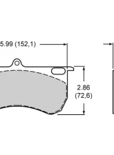 Wilwood GNX4 Pad Set Metalic 9115                                     - 150-9841K - Image 2