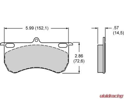 Wilwood GNX4 Pad Set Metalic 9115 - 150-9841K