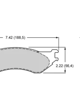 Wilwood Pad Set Promatrix D702                                     - 150-D0702K - Image 2