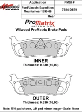 Wilwood Pad Set Promatrix D879                                     - 150-D0879K - Image 2