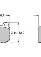 Wilwood Pad Set Promatrix D961                                     - 150-D0961K - Image 2