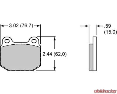 Wilwood Pad Set Promatrix D961 - 150-D0961K