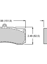 Wilwood PolyMatrix Pad Set 8830 A                                     - 15A-10253K - Image 2