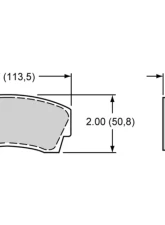 Wilwood PolyMatrix Pad Set 8716 A                                     - 15A-5936K - Image 2