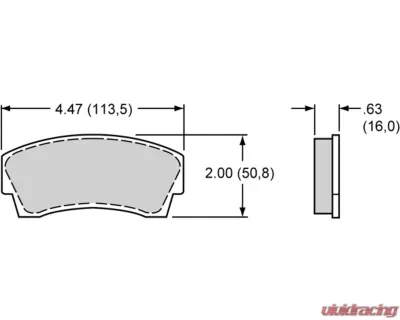 Wilwood PolyMatrix Pad Set 8716 A - 15A-5936K