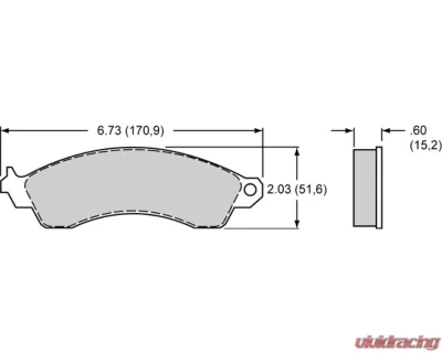 Wilwood PolyMatrix Pad Set D412 A - 15A-6203K