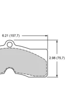 Wilwood D8-6 D8-4 PolyMatrix Pad Set D8 E                                     - 15E-8300K - Image 2