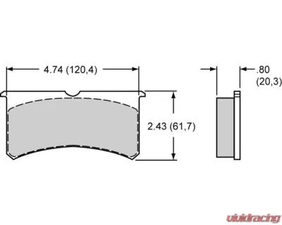 Wilwood FSL SL4 | 6 PolyMatrix Pad Set 7420 H - 15H-8114K