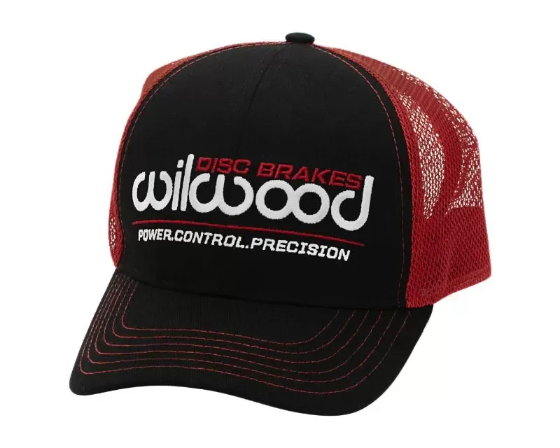 Wilwood Mesh Cap Adjustable Formed Bill Black Red - 450-10551