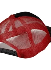 Wilwood Mesh Cap Adjustable Formed Bill Black Red                                     - 450-10551 - Image 2