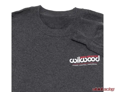 Wilwood T-Shirt Grey Long Sleeve - 450-10563-2XL