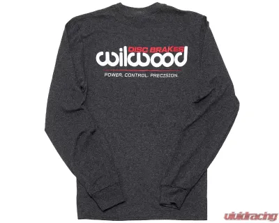 Wilwood T-Shirt Grey Long Sleeve - 450-10563-2XL