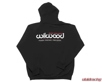 Wilwood Sweatshirt Hooded Black - 450-10598-LG