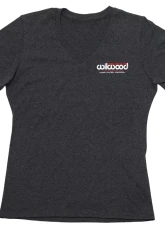 Wilwood T-Shirt Dark Grey Ladies V-Neck                                     - 450-16123-LG - Image 2