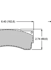 Wilwood Brake Pad Set BP-10 6318 TC Caliper                                     - 150-9118K - Image 2