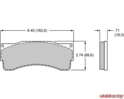 Wilwood Brake Pad Set BP-10 6318 TC Caliper - 150-9118K