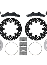 Wilwood UTV6 Rear Brake Kit Black Calipers 11.25-inch Rotors Drilled Rotors Polaris RZR-XP1000 2014-2023                                     - 140-16633-D - Image 2
