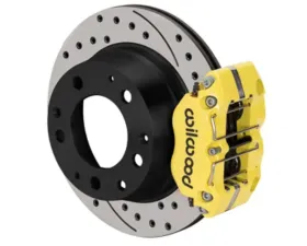 Wilwood NDPR Rear Caliper Kit Yellow Drilled w/ Lines Porsche 911 1969-1983