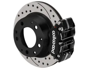 Wilwood NDPR Rear Caliper Kit Black Drilled w/ Lines Porsche 911 1969-1983
