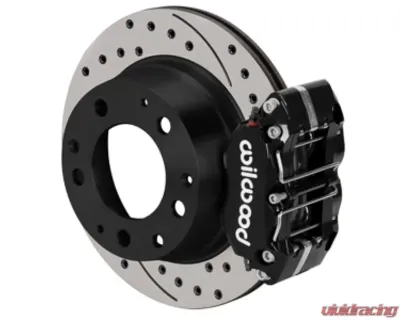 Wilwood NDPR Rear Caliper Kit Black Drilled w/ Lines Porsche 911 1969-1983 - 140-16680-D