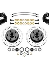 Wilwood D11 Front Kit 11.30" 1 PC Rotor&Hub Drilled Disc Spindle w/ Lines Ford Mustang 1965-1967                                     - 140-16801-D - Image 2
