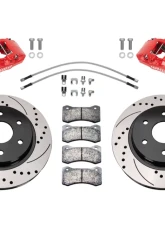 Wilwood Red Drilled & Slotted Aero6-DM Front Brake Kit Ford F-150 | Raptor 2017-2020                                     - 140-16808-DR - Image 2