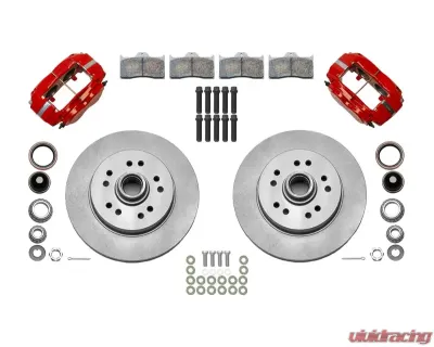 Wilwood FDL M Front Kit 11.03" 1 PC Rotor&Hub Red WWE Tri Five ProSpindle - 140-16906-R