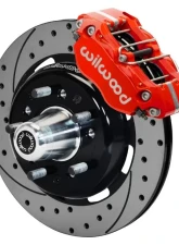 Wilwood NDPR Front Kit 11.75" Drilled Red WWE Tri Five ProSpindle                                     - 140-16907-DR - Image 2