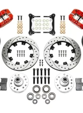 Wilwood NDPR Front Kit 11.75" Drilled Red WWE Tri Five ProSpindle                                     - 140-16907-DR - Image 2