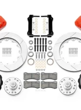 Wilwood AERO6 Front Hub Kit 14.00 Red WWE Tri Five ProSpindle                                     - 140-16910-R - Image 2