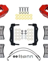 Wilwood Powerlite Front Caliper Kit Red 3.00" MT w/Lines Porsche 911 1969-1974                                     - 140-17019-R - Image 2